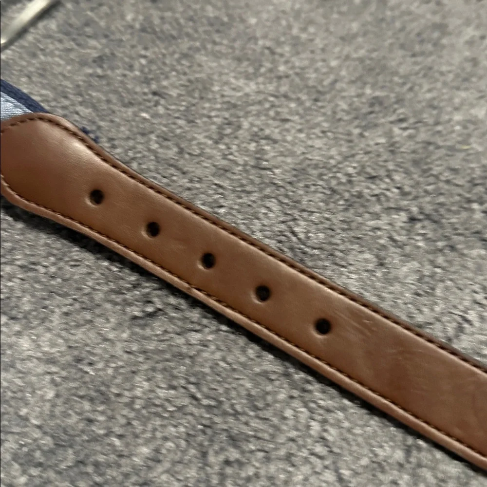 Cat & Jack Blue and Brown Belt with Silver Buckle NEW